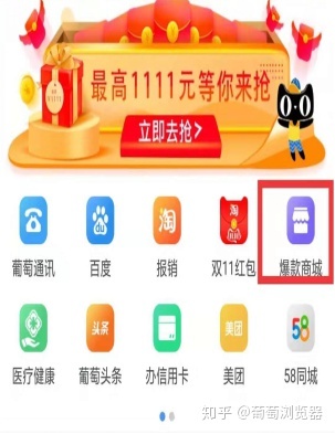 葡萄浏览器内置“爆款商城”体验评测 便捷与风险并存